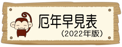 厄年早見表2022年版